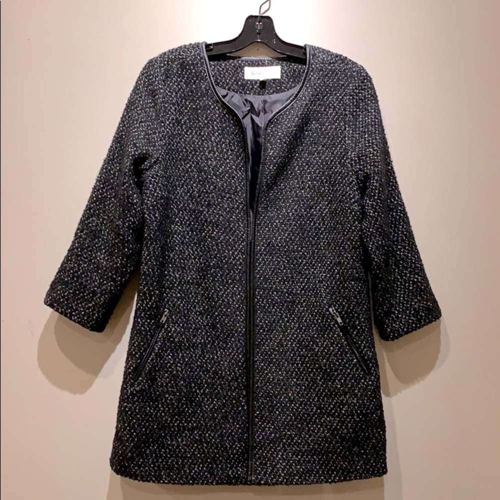 Danielrainn 3/4 Sleeve jacket in poly wool tweed